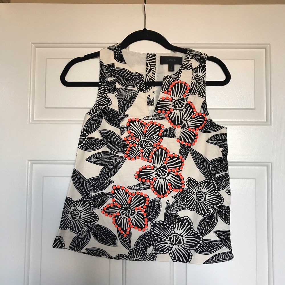 J. Crew Embellished Top